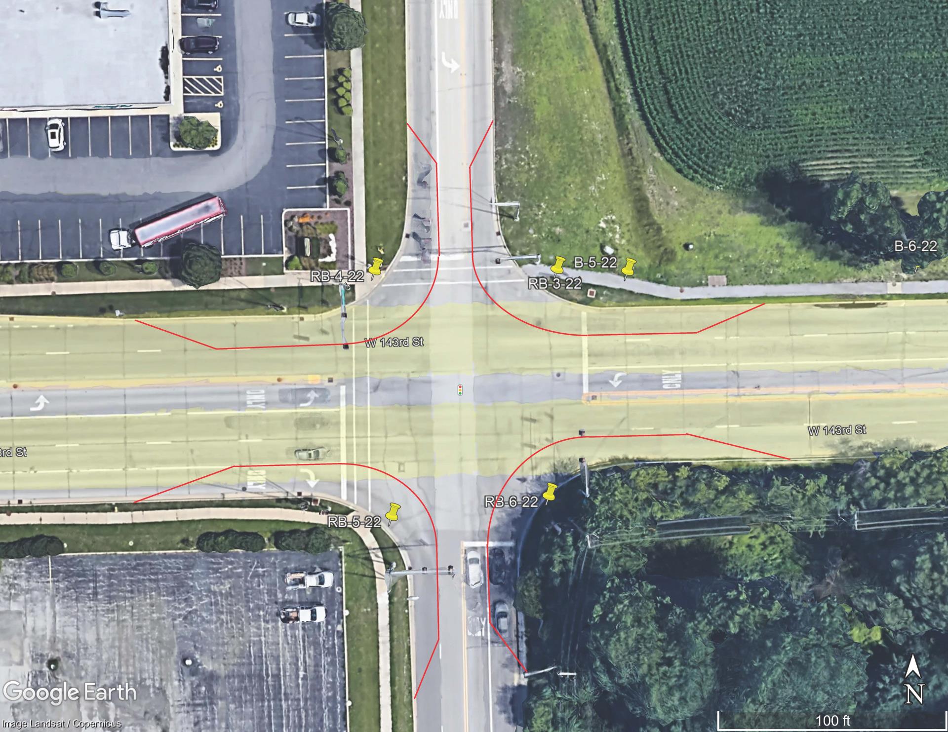 Traffic Control Diagram Intersection